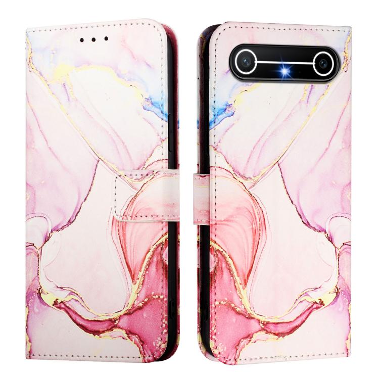 For Tecno Spark Slim 5G PT003 Marble Pattern Flip Leather Phone Case