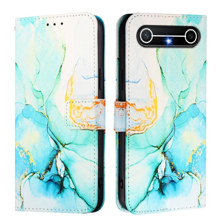 For Tecno Spark Slim 5G PT003 Marble Pattern Flip Leather Phone Case