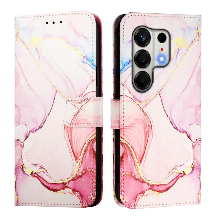 For Tecno Camon 50 4G PT003 Marble Pattern Flip Leather Phone Case