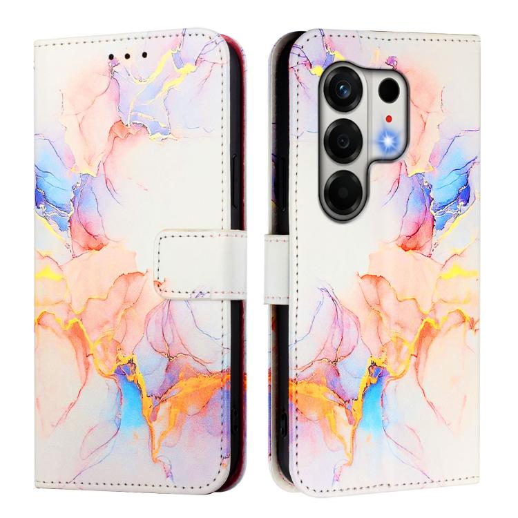 For Tecno Camon 50 4G PT003 Marble Pattern Flip Leather Phone Case
