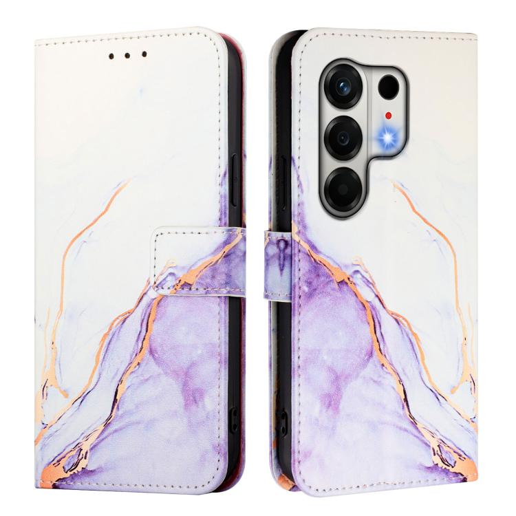 For Tecno Camon 50 4G PT003 Marble Pattern Flip Leather Phone Case