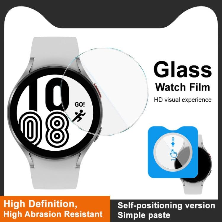 For Samsung Galaxy Watch4 44mm IMAK Tempered Glass Watch Protective Film Self-contained Positioning Version