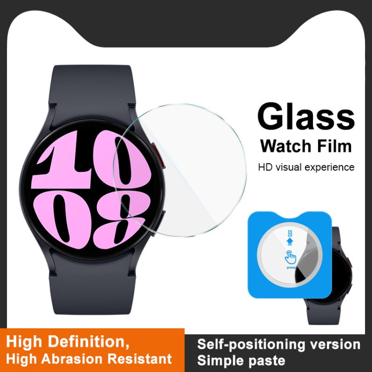 For Samsung Galaxy Watch6 40mm IMAK Tempered Glass Watch Protective Film Self-contained Positioning Version