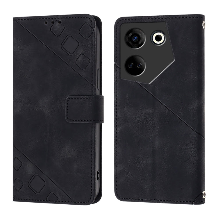 For Tecno Camon 20 / 20 Pro 4G Skin Feel Embossed Leather Phone Case