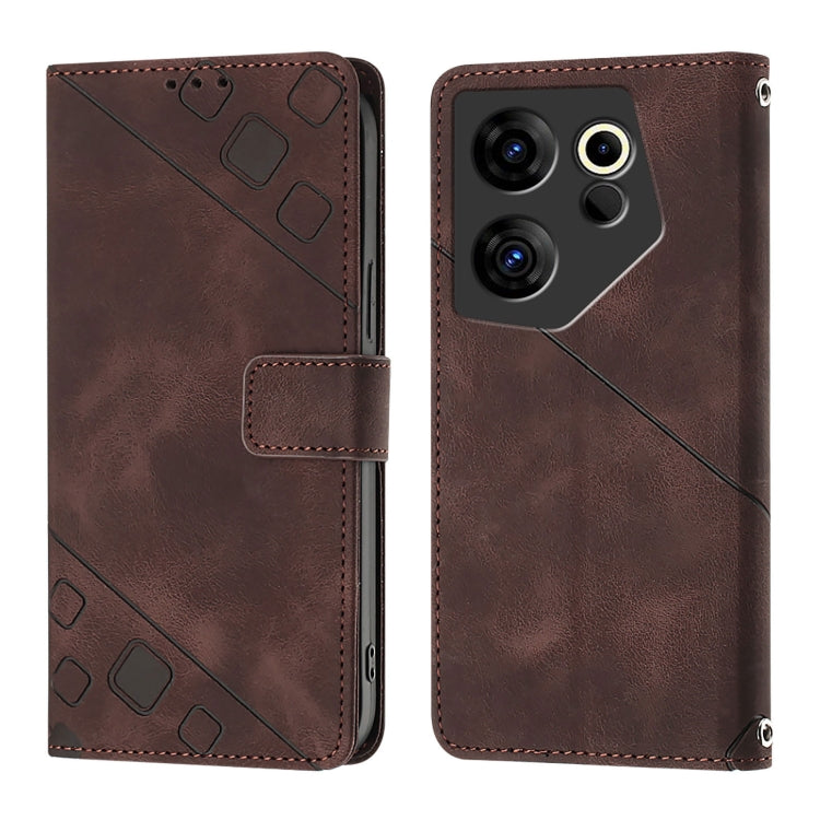 For Tecno Camon 20 Premier 5G Skin Feel Embossed Leather Phone Case