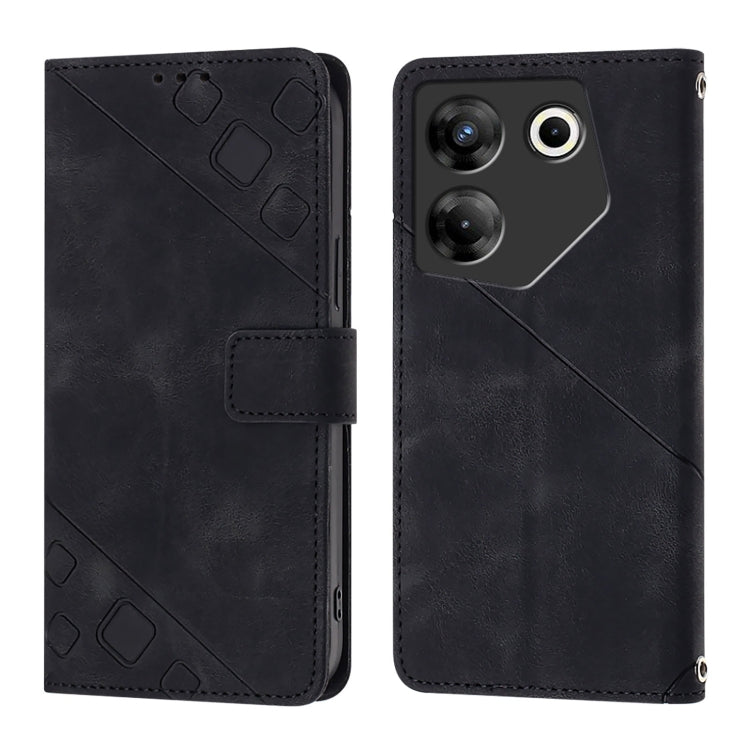 For Tecno Camon 20 Pro 5G Skin Feel Embossed Leather Phone Case