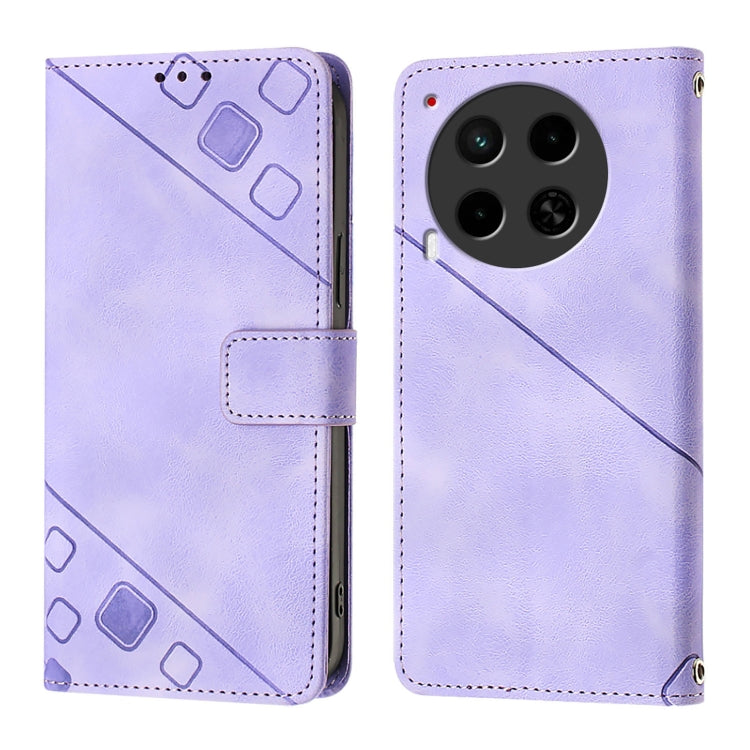 For Tecno Camon 30 4G / 5G Skin Feel Embossed Leather Phone Case