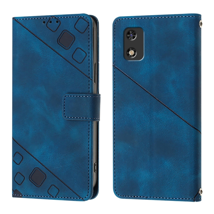 For Tecno Pop 5c Skin Feel Embossed Leather Phone Case