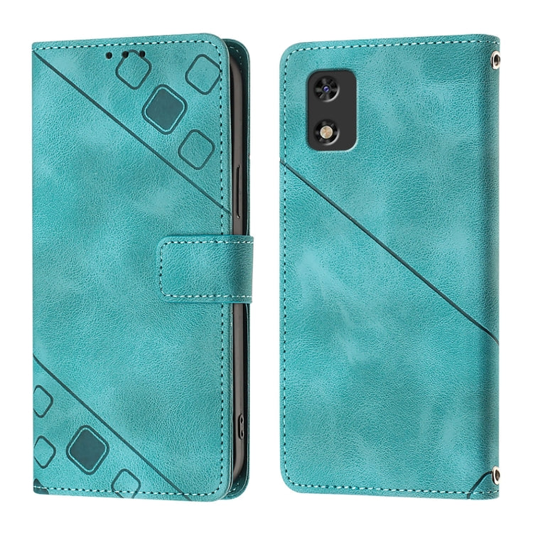 For Tecno Pop 5c Skin Feel Embossed Leather Phone Case