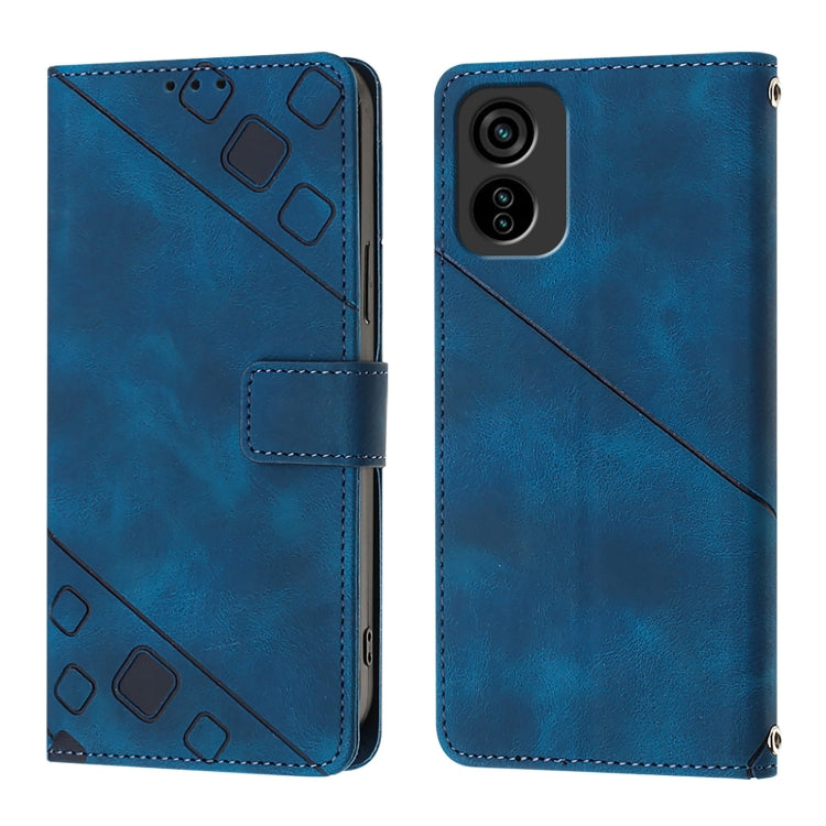 For Tecno Pop 6C Skin Feel Embossed Leather Phone Case