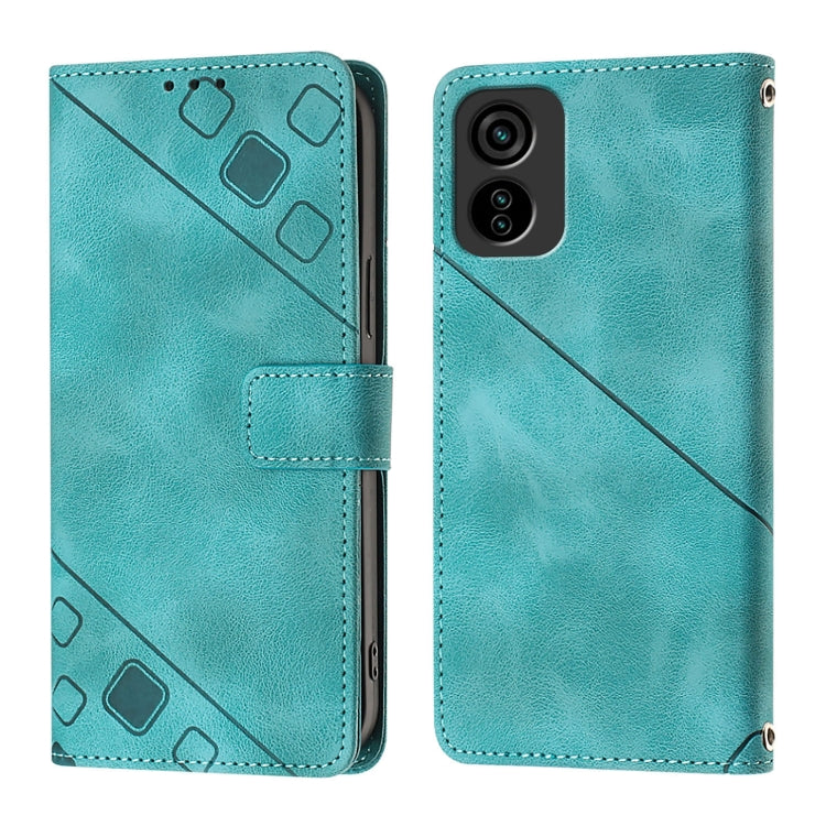 For Tecno Pop 6C Skin Feel Embossed Leather Phone Case