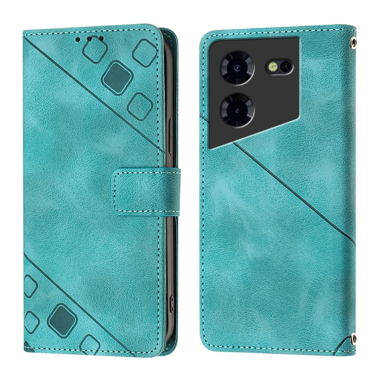 For Tecno Pova 5 Pro 5G Skin Feel Embossed Leather Phone Case