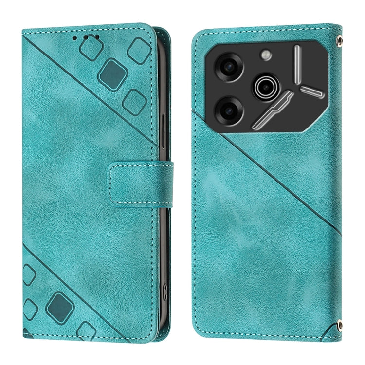 For Tecno Pova 6 5G Skin Feel Embossed Leather Phone Case