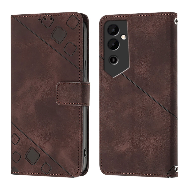 For Tecno Pova Neo 2 Skin Feel Embossed Leather Phone Case