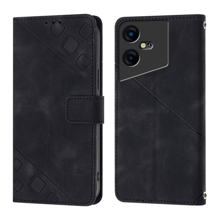For Tecno Pova Neo 3 Skin Feel Embossed Leather Phone Case