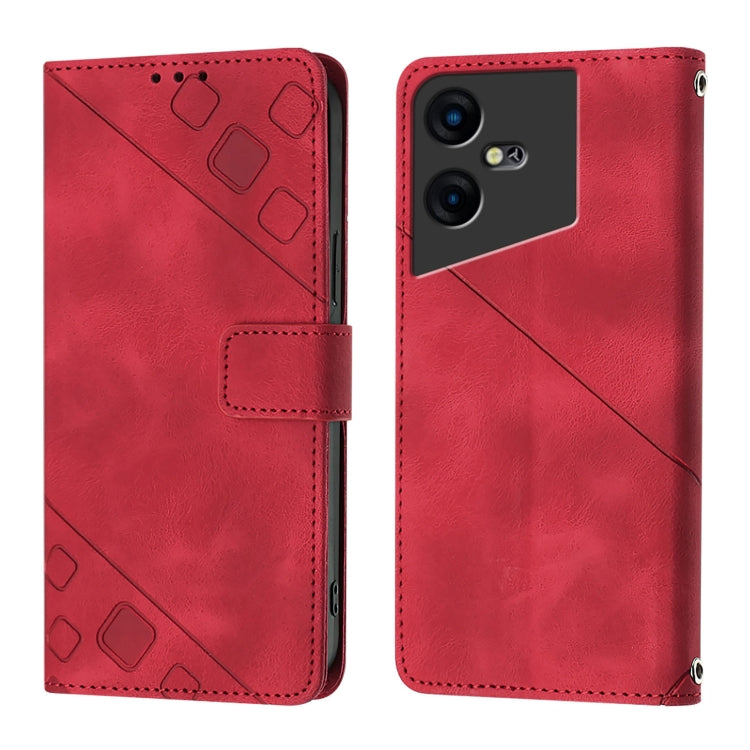 For Tecno Pova Neo 3 Skin Feel Embossed Leather Phone Case