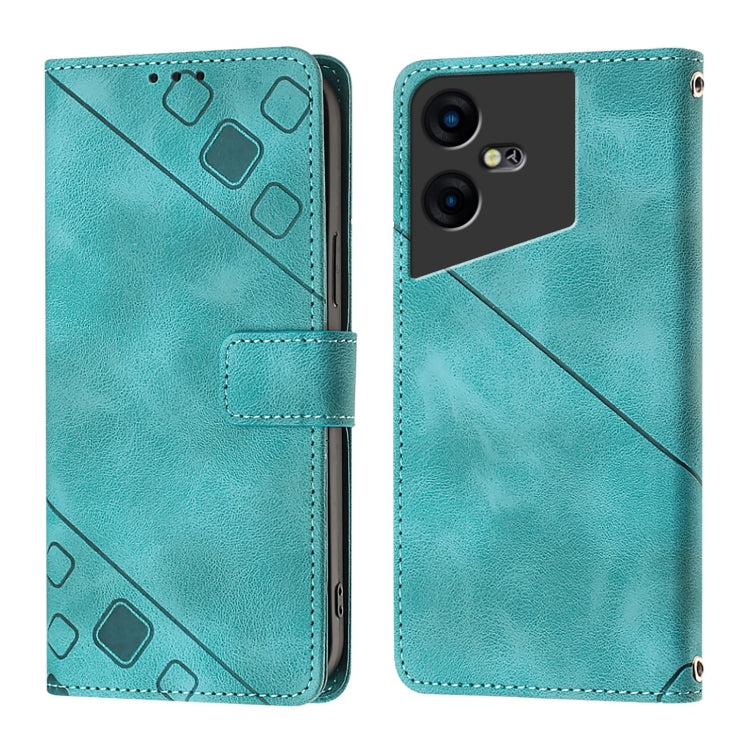 For Tecno Pova Neo 3 Skin Feel Embossed Leather Phone Case