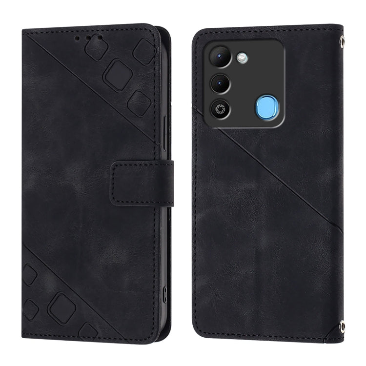 For Tecno Spark 9 Skin Feel Embossed Leather Phone Case