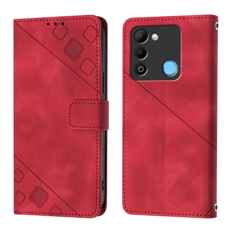 For Tecno Spark 9 Skin Feel Embossed Leather Phone Case