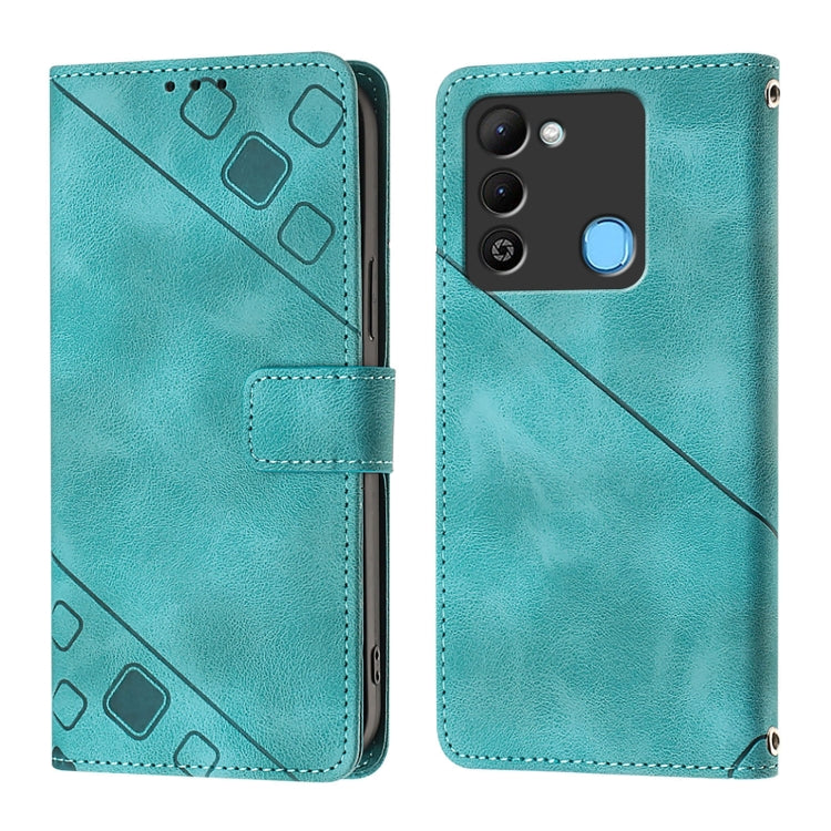 For Tecno Spark 9 Skin Feel Embossed Leather Phone Case