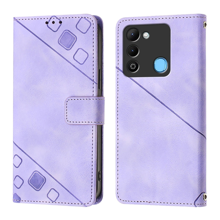 For Tecno Spark 9 Skin Feel Embossed Leather Phone Case