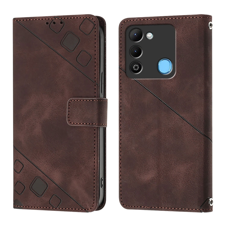 For Tecno Spark 9 Skin Feel Embossed Leather Phone Case