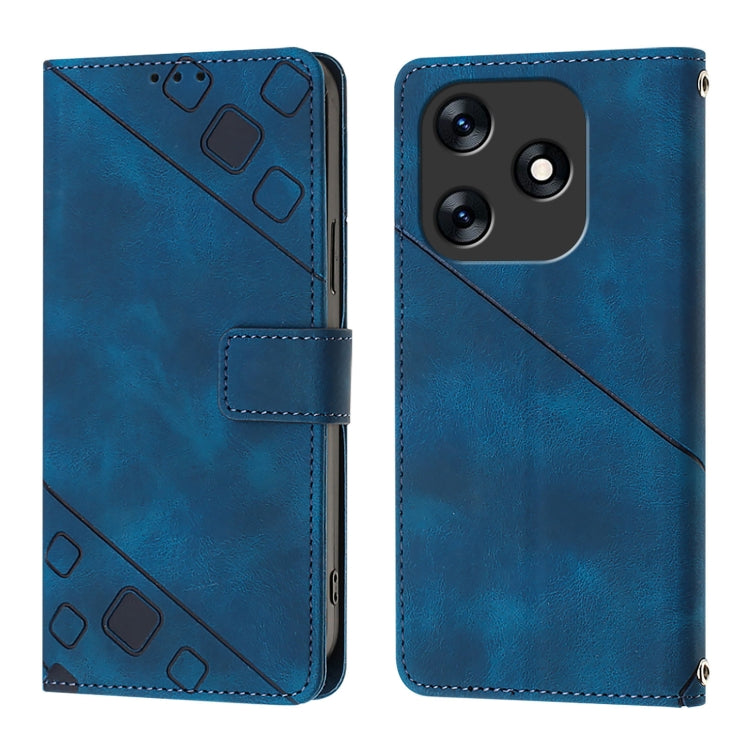 For Tecno Spark 10 4G Skin Feel Embossed Leather Phone Case