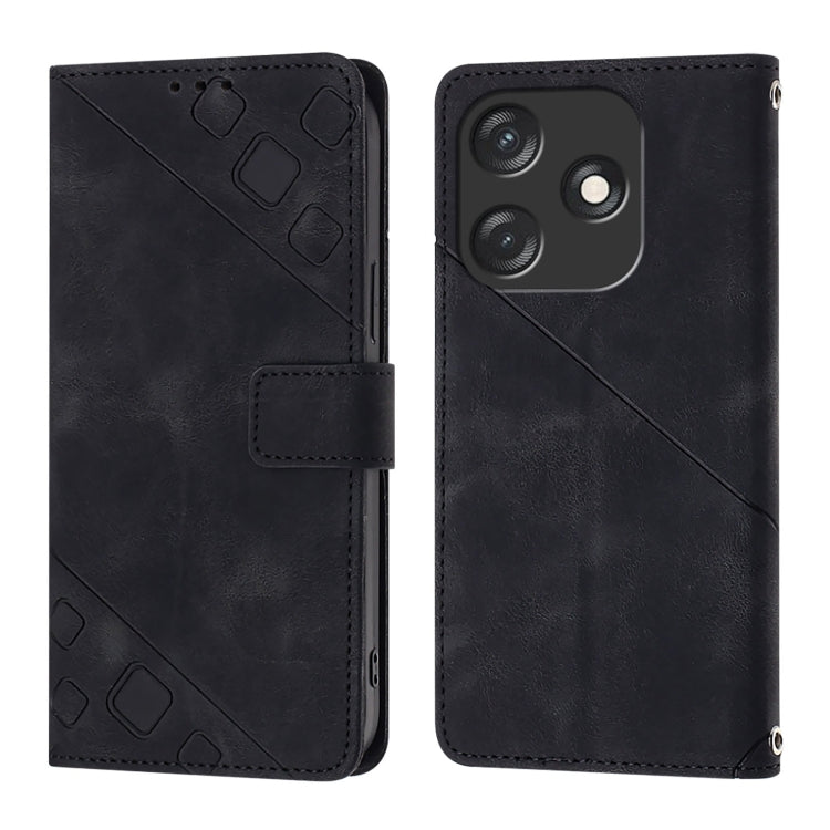 For Tecno Spark 10C Skin Feel Embossed Leather Phone Case