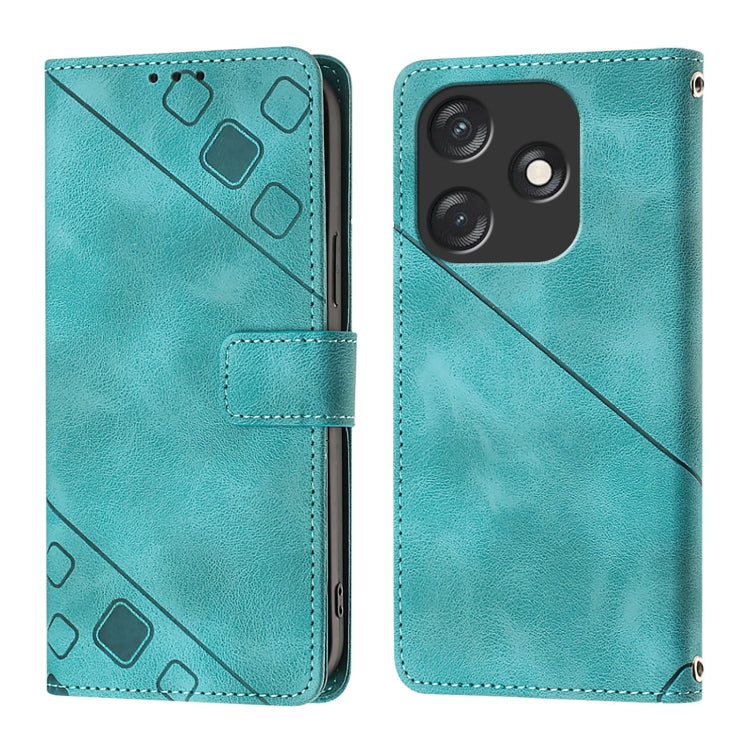 For Tecno Spark 10C Skin Feel Embossed Leather Phone Case