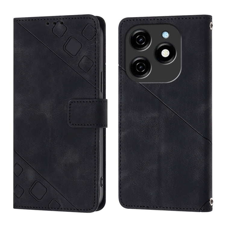For Tecno Spark 20 Skin Feel Embossed Leather Phone Case