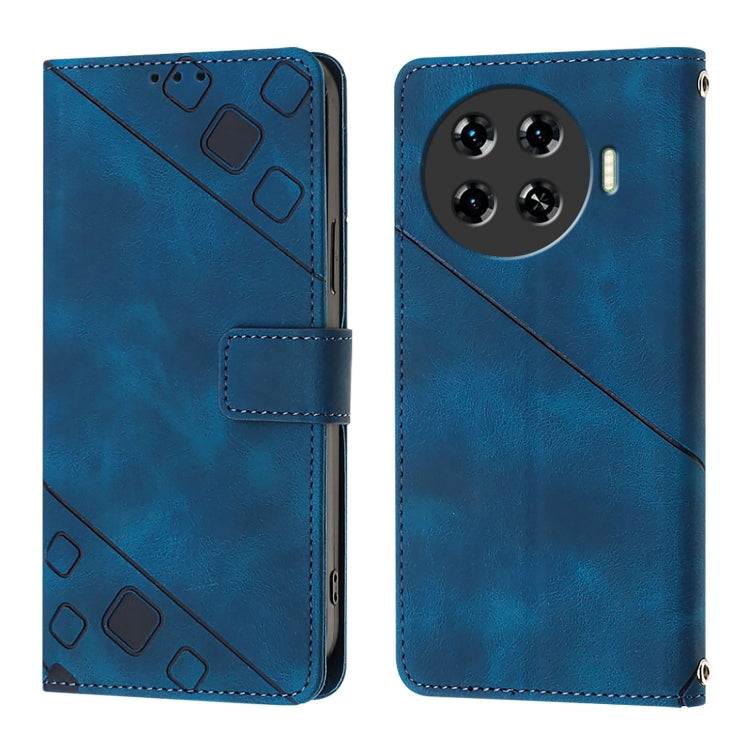For Tecno Spark 20 Pro+ Skin Feel Embossed Leather Phone Case