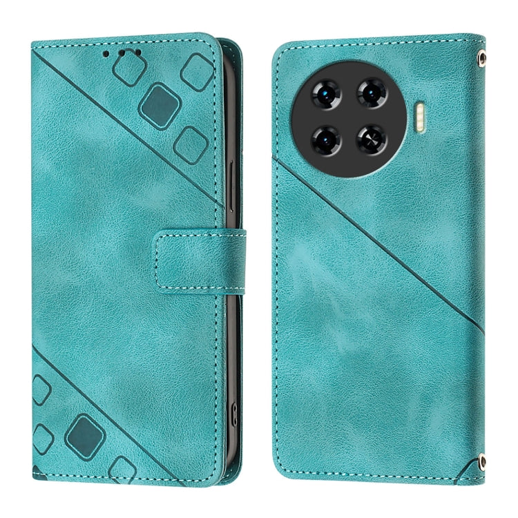 For Tecno Spark 20 Pro+ Skin Feel Embossed Leather Phone Case