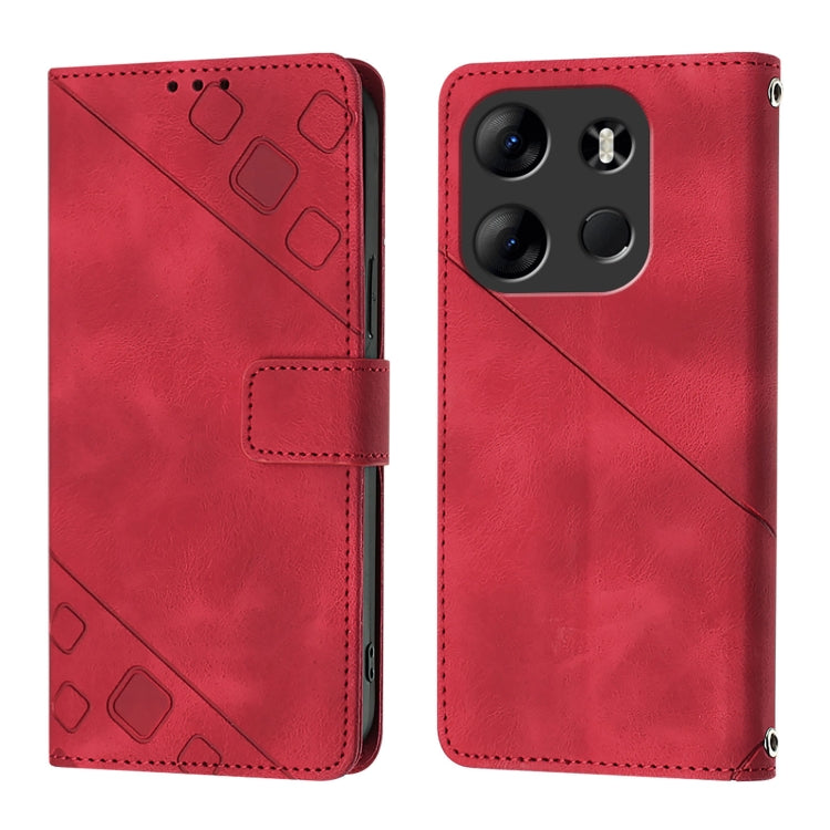 For Tecno Spark Go 2023 / Pop 7 / Pop 7 Pro Skin Feel Embossed Leather Phone Case