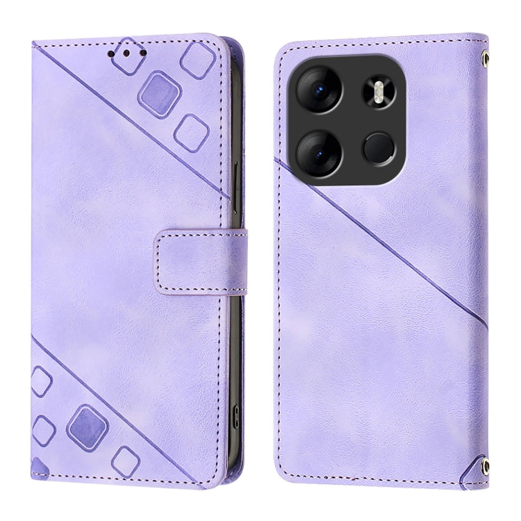 For Tecno Spark Go 2023 / Pop 7 / Pop 7 Pro Skin Feel Embossed Leather Phone Case