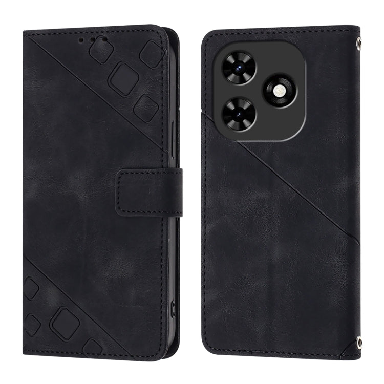 For Tecno Spark Go 2024 / Spark 20C Skin Feel Embossed Leather Phone Case