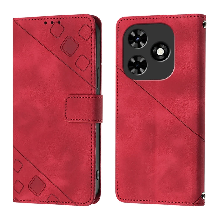 For Tecno Spark Go 2024 / Spark 20C Skin Feel Embossed Leather Phone Case