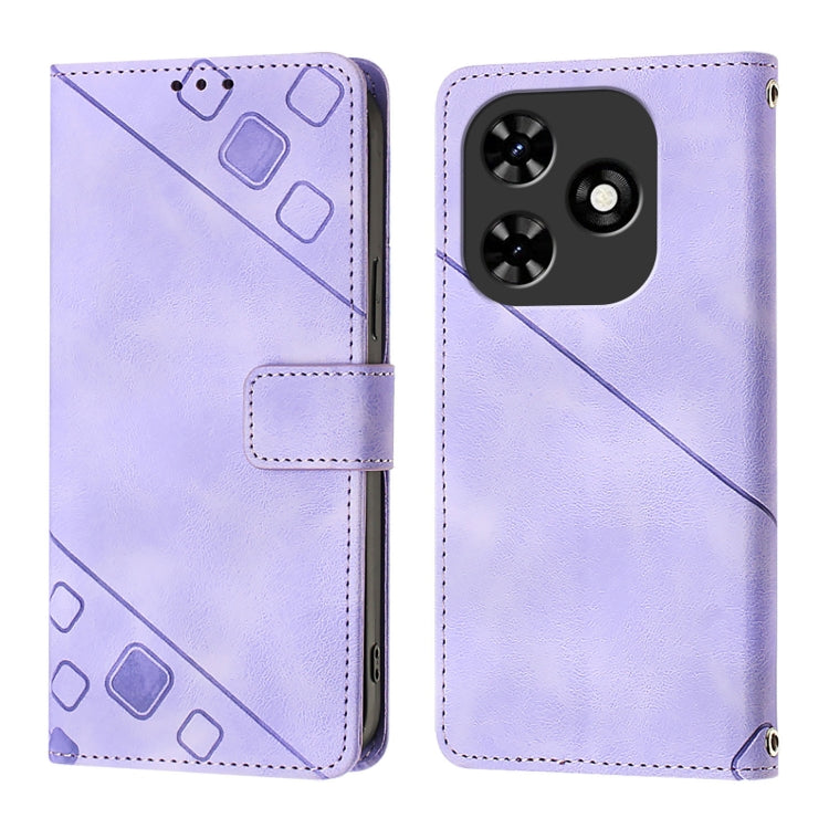 For Tecno Spark Go 2024 / Spark 20C Skin Feel Embossed Leather Phone Case