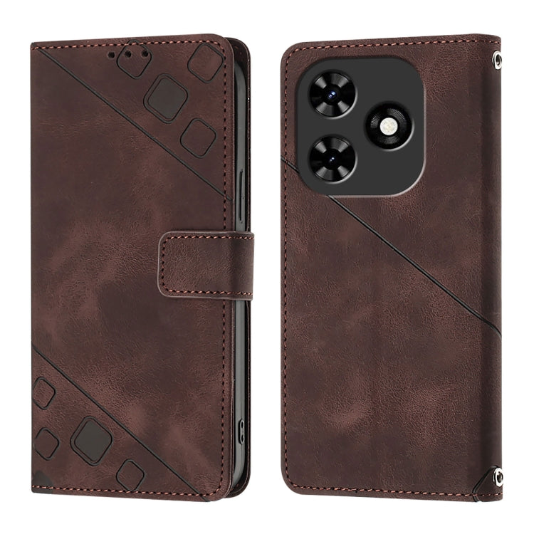 For Tecno Spark Go 2024 / Spark 20C Skin Feel Embossed Leather Phone Case