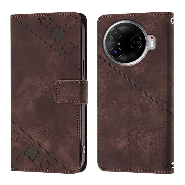 For Tecno Camon 30 Pro 5G Skin Feel Embossed Leather Phone Case