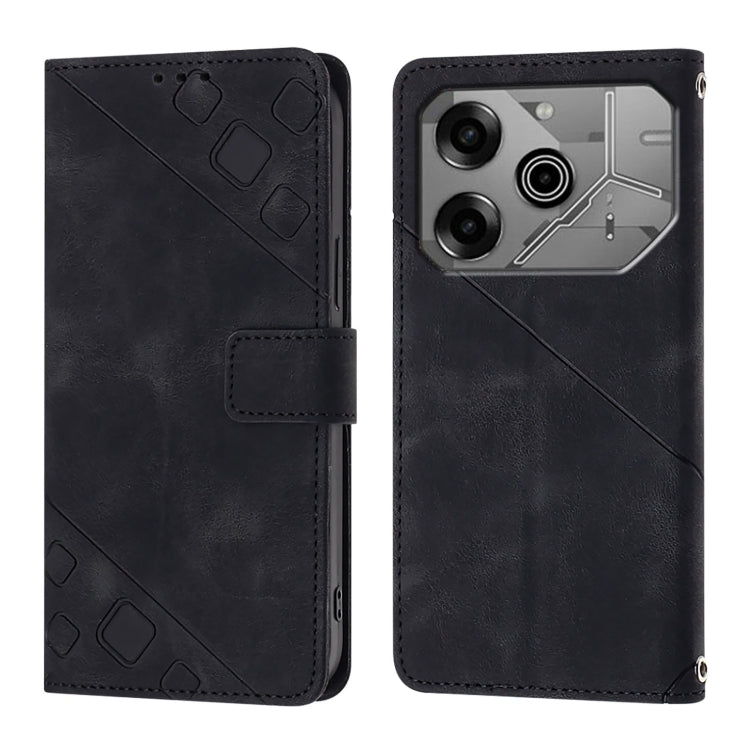 For Tecno Pova 6 Neo Skin Feel Embossed Leather Phone Case