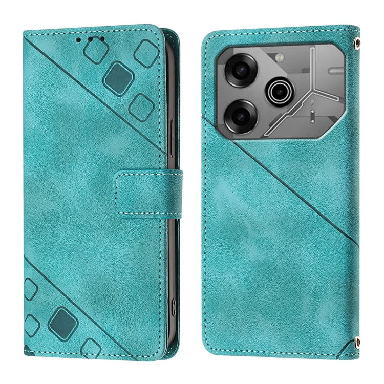 For Tecno Pova 6 Neo Skin Feel Embossed Leather Phone Case