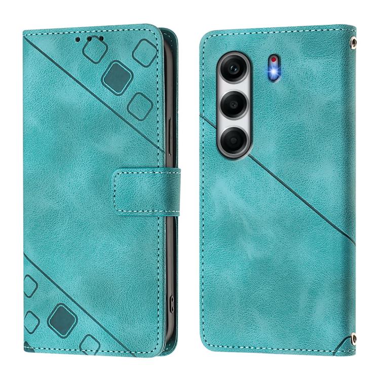 For Tecno Camon 40 4G Skin Feel Embossed Leather Phone Case