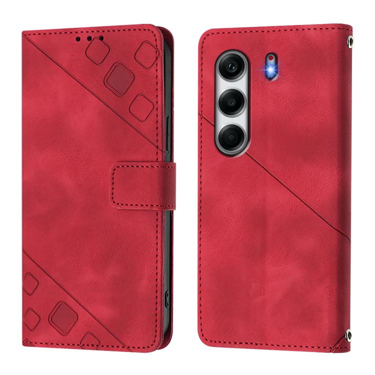 For Tecno Camon 40 Pro 4G Skin Feel Embossed Leather Phone Case