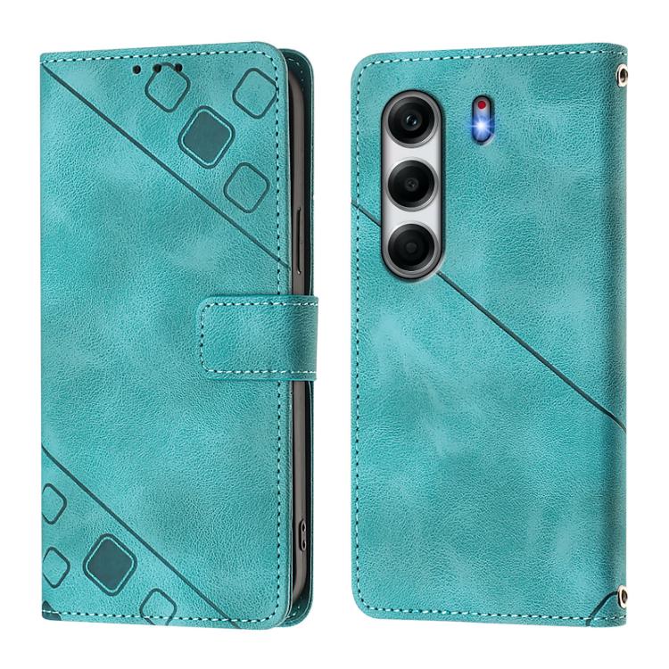 For Tecno Camon 40 Pro 4G Skin Feel Embossed Leather Phone Case