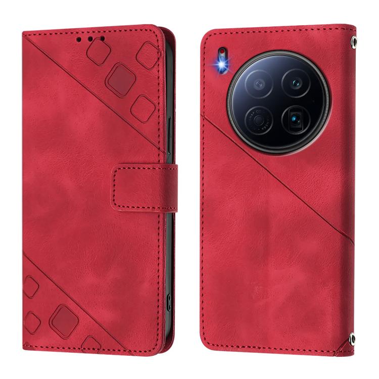 For Tecno Camon 40 Premier Skin Feel Embossed Leather Phone Case