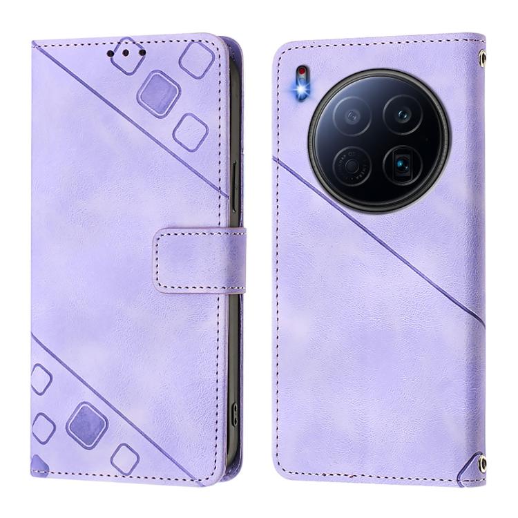 For Tecno Camon 40 Premier Skin Feel Embossed Leather Phone Case