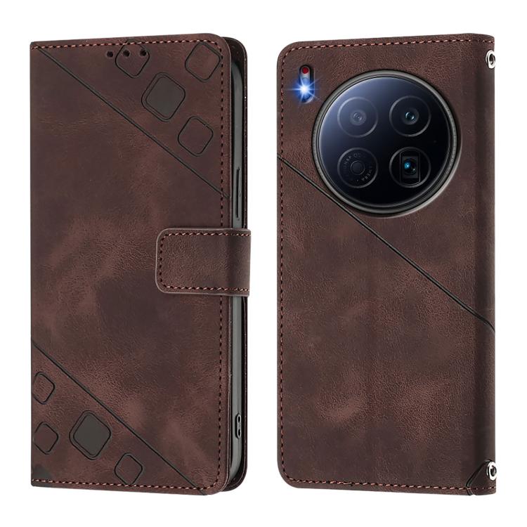 For Tecno Camon 40 Premier Skin Feel Embossed Leather Phone Case