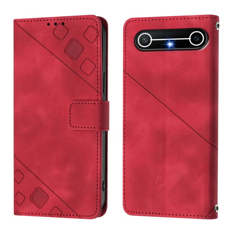 For Tecno Spark Slim 5G Skin Feel Embossed Leather Phone Case