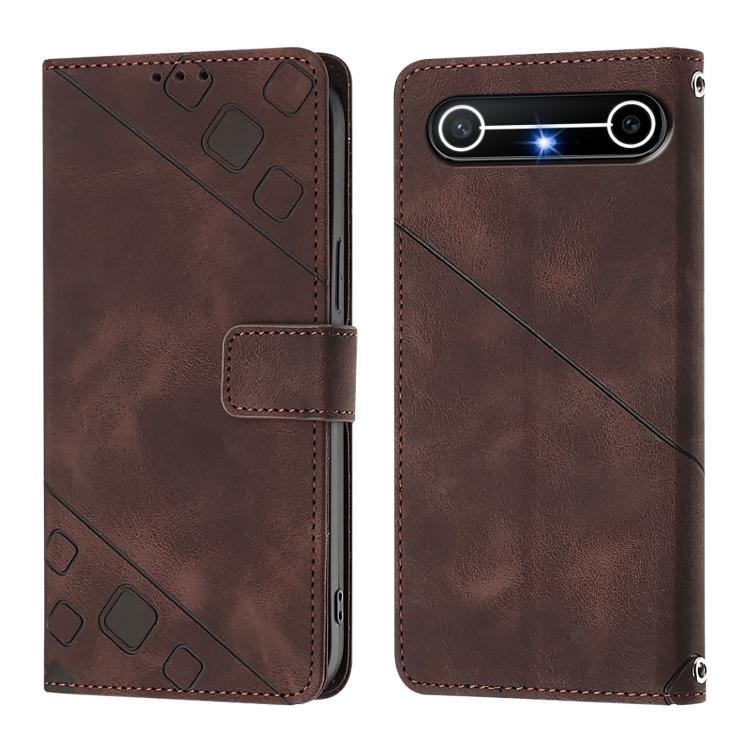 For Tecno Spark Slim 5G Skin Feel Embossed Leather Phone Case