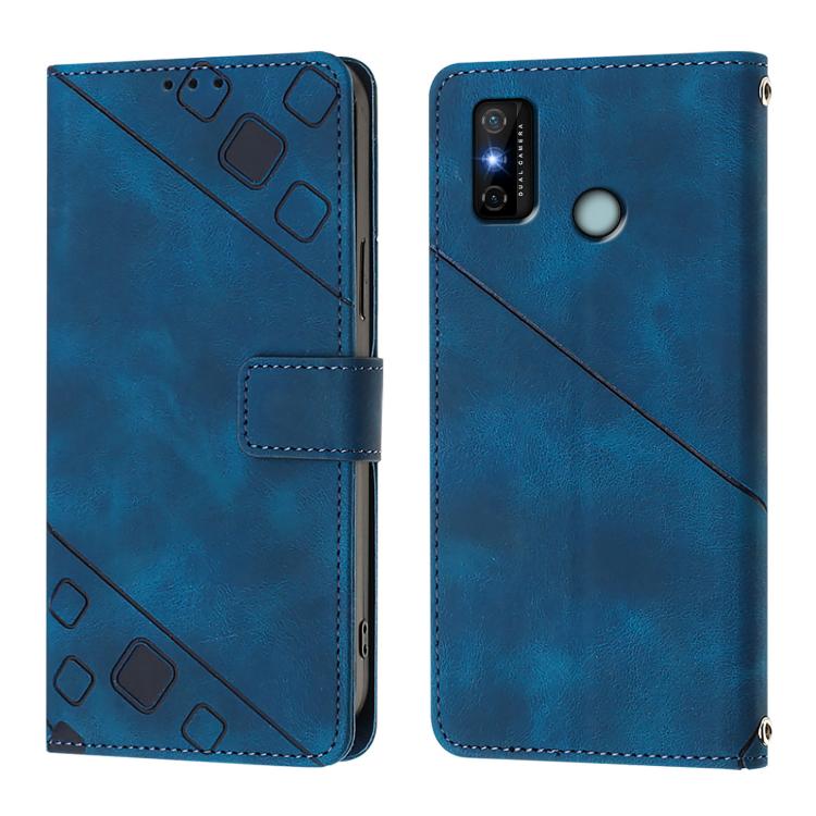For Tecno Spark 6 Go / Go 2020 Skin Feel Embossed Leather Phone Case